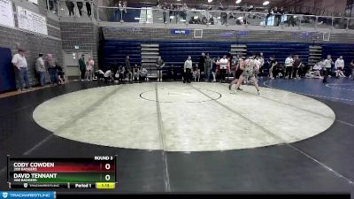 160 lbs Round 3 - David Tennant, 208 Badgers vs Cody Cowden, 208 Badgers