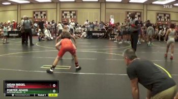 92 lbs Round 2 (6 Team) - Aidan Biegel, Olympic vs Porter Adams, Keystone Krush
