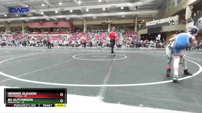 61 lbs Quarterfinal - Hendrix Gleason, Team Central vs Bo Hutchinson, Manhattan