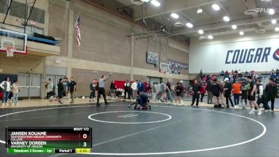 165 lbs Cons. Round 2 - Jansen Kouame, Southwestern Oregon Community College vs Varney Doreen, University Of Oregon