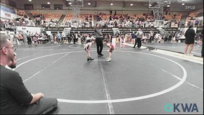 43 lbs Quarterfinal - Noah Thoroughman, Broken Arrow Wrestling Club vs Kas Hartfield, Standfast
