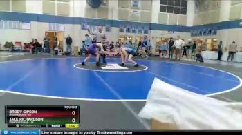 102 lbs Round 2 (4 Team) - Brody Gipson, Brownsburg vs Jack Richardson, Perry Meridian