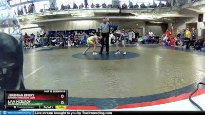 86 lbs Champ. Round 1 - Jeremiah Emery, Corydon Wrestling Club vs Liam McElroy, Contenders Wrestling Academy