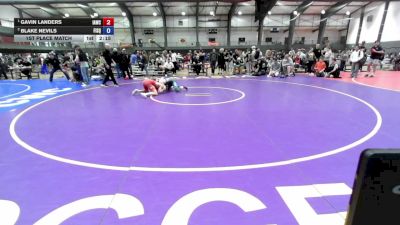 138 lbs 1st Place Match - Gavin Landers, Immortal Athletics Wrestling Club vs Blake Nevils, Fighting Squirrels