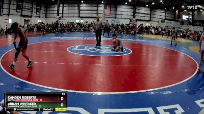 85 lbs Round 5 (6 Team) - Abram Whitaker, DARKHORSE WRESTLING CLUB vs Camden Roberts, CAPITAL CITY WRESTLING CLUB