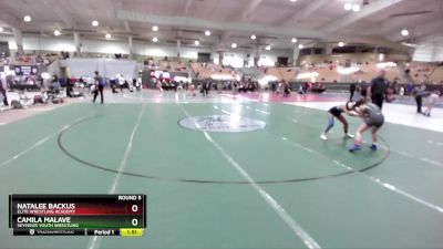 100 lbs Round 5 - Camila Malave, Seymour Youth Wrestling vs Natalee Backus, Elite Wrestling Academy