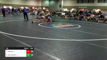 145 lbs Placement Matches (16 Team) - Leo Tiannoi, Bandits vs Saul Hernandez, Indiana Smackdown Black