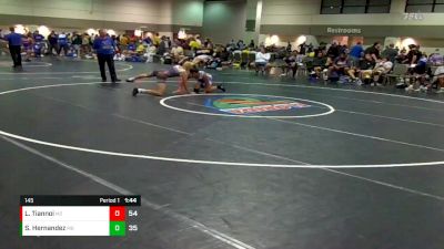 145 lbs Placement Matches (16 Team) - Leo Tiannoi, Bandits vs Saul Hernandez, Indiana Smackdown Black