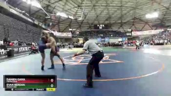 4A 220 lbs Cons. Semi - Evan Berdan, Wenatchee vs Damien Gama, Eisenhower