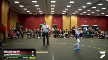 85 lbs Round 2 (6 Team) - Zayden Rodriguez, Riot Room vs Harper Hamacher, Untouchables Black