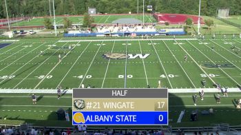 Replay: Albany State vs Wingate | Sep 1 @ 4 PM