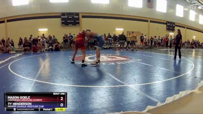 120 lbs Semifinal - Mason Goelz, Contenders Wrestling Academy vs Ty Henderson, Maurer Coughlin Wrestling Club