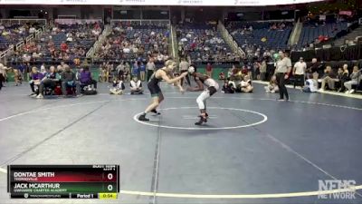 1A 132 lbs Cons. Round 1 - Jack McArthur, Uwharrie Charter Academy vs Dontae Smith, Thomasville