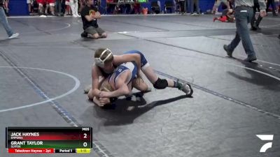 80 lbs Quarterfinal - Jack Haynes, Emporia vs Grant Taylor, SlyFox