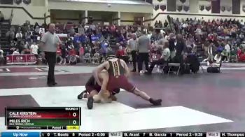 138 lbs Round 3 - Cale Kirstein, Clarion-Goldfield-Dows vs Miles Rich, Des Moines Lincoln