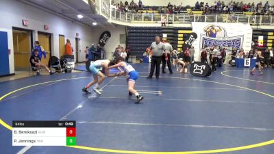 94 lbs Consy 4 - Bryce Bereksazi, Seneca Valley vs Parker Jennings, Trinity