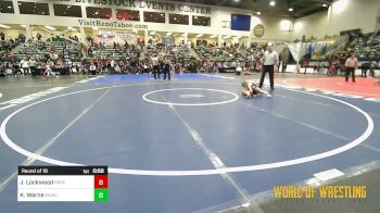 52 lbs Round Of 16 - James Lockwood, Patriot Mat Club vs Kaiden Warne, Motherlode Wrestling Club