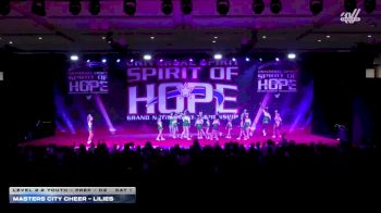Masters City Cheer - Lilies [2026 L2.2 Youth - PREP - D2 Day 1] 2026 Spirit of Hope Grand Nationals