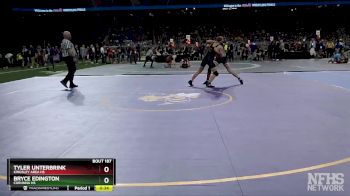 D3-157 lbs Cons. Round 1 - Tyler Unterbrink, Kingsley Area HS vs Bryce Edington, Corunna HS