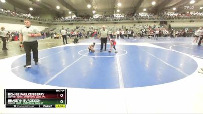 65 lbs Champ. Round 2 - Braedyn Burgeson, Mexico Youth Wrestling Club-AA vs Ronnie Faulkenberry, Clinton Youth Wrestling Club-AAA