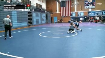 132 lbs 7th Place Match - Kaden Herrera, Roy vs Jaden Suarez, Corner Canyon