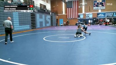 132 lbs 7th Place Match - Kaden Herrera, Roy vs Jaden Suarez, Corner Canyon
