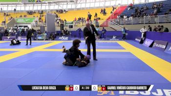 Gabriel Vinícius Cardoso Barreto vs Lucas Da Silva Souza 2025 Brasileiro Jiu-Jitsu IBJJF