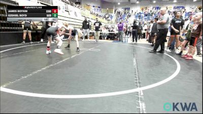 76 lbs 3rd Place - James Boykin, Cowboy Wrestling Club vs Ezekiel Boyd, Harrah