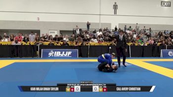 Cali Avery Christian vs Kari Milah Dinah Taylor 2026 IBJJF Jiu-Jitsu CON International