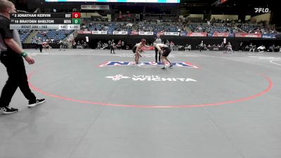 165 lbs Champ. Round 2 - 15 Brayden Shelton, Missouri Valley vs 2 Jonathan Kervin, Indiana Tech