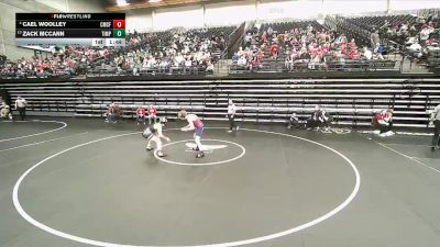 4A 150 lbs Champ. Round 1 - Zack Mccann, Timpanogos vs Cael Woolley, Crimson Cliffs