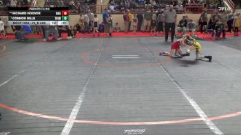 75_B lbs Consi Rd 1 32 #2 - Richard Hoover, Ringgold vs Connor Gille, Thomas Jefferson