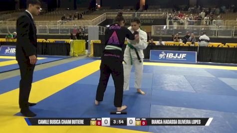 Bianca Hadassa Oliveira Lopes vs Camile Busica Chaim Butiere 2025 Pan Kids Jiu-Jitsu IBJJF Championship