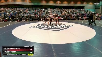 190 lbs Cons. Round 2 - Wilson Slaughter, Silverton vs Hayden Dickey, Mountainside