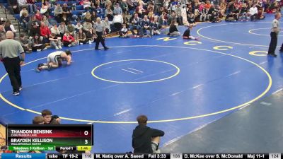 124 lbs Semifinal - Brayden Kellison, Williamsville North vs Thandon Bensink, Chautauqua Lake