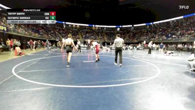 132 lbs Round Of 32 - Trypp Smith, Connellsville vs Olympic Serrao, Fox Chapel