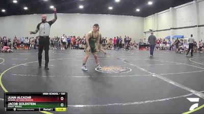 130 lbs Cons. Round 2 - Jacob Goldstein, Great Bridge vs Juan Alcazar, School Of Hard Knocks