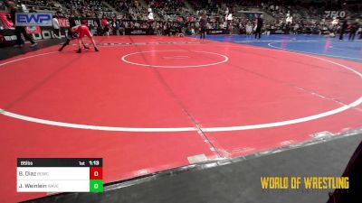 85 lbs Quarterfinal - Boaz Diaz, Big Game Wrestling Club vs John Weinlein, Wave Wrestling Club (TN)