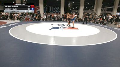 100 kg Quarters - Michael Garcia, Florida vs Jeffrey Haley, Hawks Wrestling Club