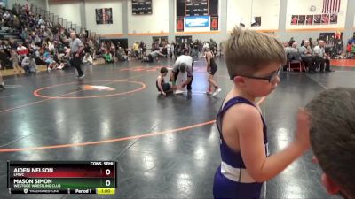 PW-11 lbs Cons. Semi - Mason Simon, Westside Wrestling Club vs Aiden Nelson, LMWC