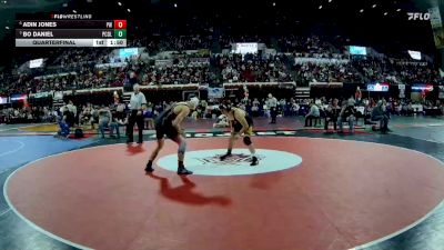 Quarterfinal - Bo Daniel, Powell Co. (Deer Lodge) vs Adin Jones, Plentywood