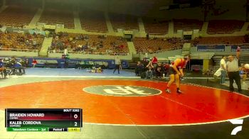 D3-165 lbs Quarterfinal - Braiden Howard, Combs vs Kaleb Cordova, Safford