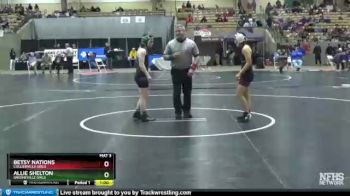 Girls 114 lbs Cons. Semi - Betsy Nations, Collierville Girls vs Allie Shelton, Greeneville Girls
