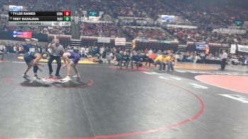 Champ. Round 1 - Tyler Raines, Cut Bank vs Trey Bazaldua, Red Lodge HS