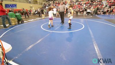 61 lbs Quarterfinal - Elijah Matlock, Sallisaw Takedown Club vs Ethan Elias, Bristow Youth Wrestling