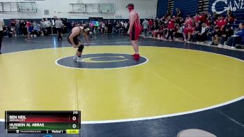 215 lbs Cons. Round 1 - Ben Neil, Oregon City vs Hussein Al Abbas, Aloha