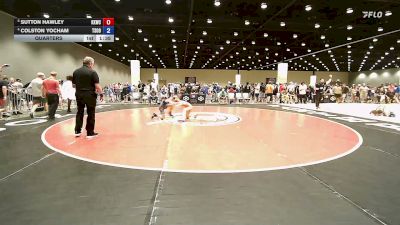 80 lbs Quarters - Sutton Hawley, Keystone Kids Wrestling Club vs Colston Yocham, Three Style Of Oklahoma