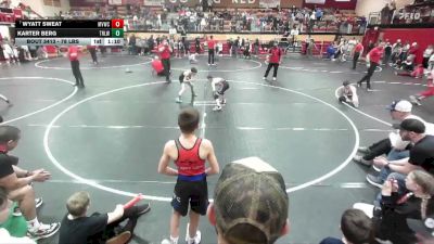 78 lbs Cons. Quarters - Wyatt Sweat, Marsh Valley Wrestling Club vs Karter Berg, Team Real Life Wrestling