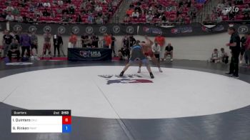 57 kg Quarters - Isaiah Quintero, California vs Garret Rinken, Panther Wrestling Club RTC