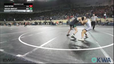 98 lbs 5th Place - Leah Wynn, El Reno Wrestling Club vs Hayley Bentley, Brushy Wrestling Club